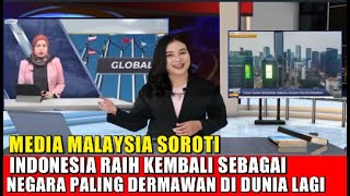 media malaysia sorotiindonesia bisa meraiH predikat lagi sebagai negara paling dermawan di dunia [upl. by Eillo291]