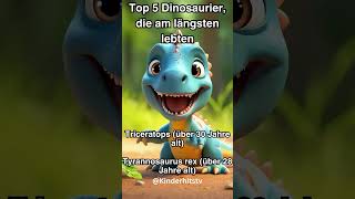 Top 5 Dinosaurier die am längsten lebten KinderHitsTV [upl. by Burleigh]