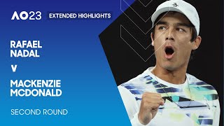 Rafael Nadal v Mackenzie McDonald Extended Highlights  Australian Open 2023 Second Round [upl. by Acinemod927]