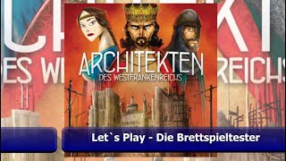 Architekten des Westfrankenreichs  Brettspiel  Lets Play einer zwei Personen Partie mit Bot [upl. by Ggerk252]