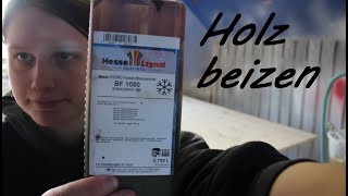 Beizen und lackieren einer 3S Massivholzplatte Tutorial [upl. by Akeemahs114]