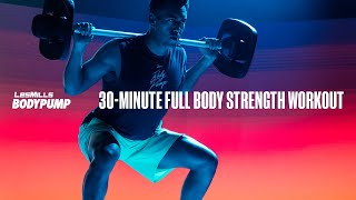 30Minute AtHome Strength Training Workout  BODYPUMP  LES MILLS X REEBOK NANO SERIES [upl. by Cruickshank]