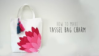 HOW to MAKE a TASSEL  DIY Easy Simple TASSELS Tutorial [upl. by Ayortal298]