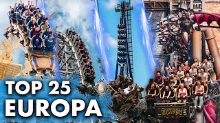 TOP 25 BESTE Achterbahnen in Europa 2024🎢 [upl. by Ninnette766]