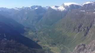 Blick vom Dalsnibba auf den Geiranger Fjord [upl. by Celeski72]