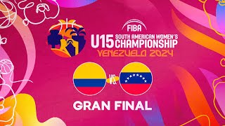 Final Colombia vs Venezuela  FIBA Sudamericano U15 Femenino Barquisimeto 2024 [upl. by Ottie]