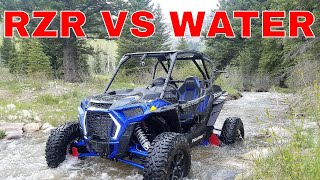 2018 POLARIS RZR XP TURBO S FLOODED RIVER RUN [upl. by Acimak]