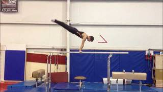 Level 5 Parallel Bars Compulsory Routine Mens gymnastics [upl. by Zachary114]