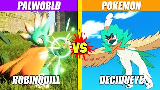 Robinquill Palworld vs Decidueye Pokemon  SPORE [upl. by Meghan]