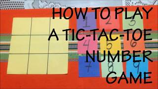 TicTacToe Number Game Tutorial [upl. by Redd68]