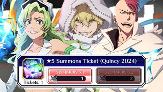 FREE QUINCY 5 GUARANTEED TICKET IS HERE CAN WE GET LUCKY  Bleach Brave Souls [upl. by Alvar416]