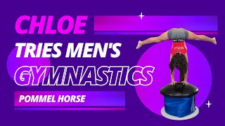 Chloe Takes on Simone Biles Pommel Horse Challenge mensgymnastics [upl. by Dorcus286]