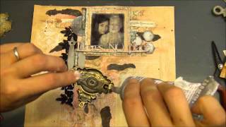 A Ladies Diary Mixed Media Layout Tutorial [upl. by Amos]