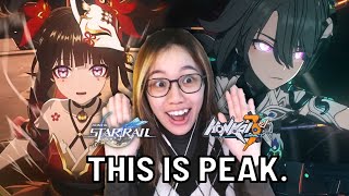 SPARKLE vs VITA Honkai Impact 3rd x Honkai Star Rail Concept Trailer — Confrontation  REACTION [upl. by Doralyn]