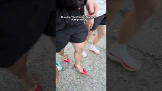 Curtis Hargrove running the Chicago Marathon in High Heels Find out why [upl. by Perusse64]