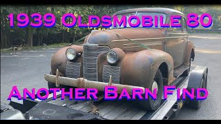 1939 Oldsmobile model 80 8 cylinder barn find [upl. by Enneira]