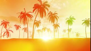 Background Video Summer Palm Trees Happy [upl. by Nalrah]