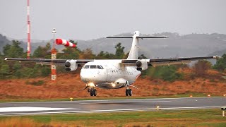 DAT ATR42500 – Arrival at Stord airport October 2021 [upl. by Kung93]