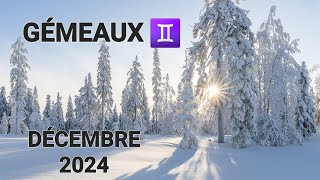 GÉMEAUX ♊️ DÉCEMBRE 2024 ☃️ la situation est déjà réglée par le divin 🙏🏼🙏🏼 [upl. by Gredel]