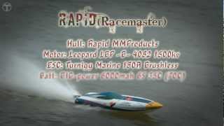 Racemaster MHZ  Rapid MMP   letik 1080p RC Offshore Powerboat [upl. by Fries]