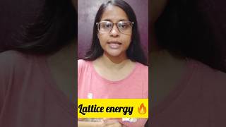 Lattice Energy Part 1 shorts chemistry shortsyoutube [upl. by Ledif670]