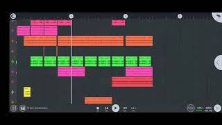 i made another beat with loops from looperman on FL studio mobile with percs [upl. by Euqinu961]