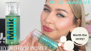 Milk Makeup Hydro Grip Primer Review  Worth the HYPE [upl. by Coleen]