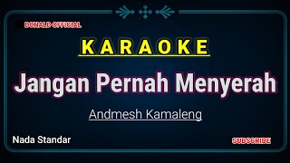 JANGAN PERNAH MENYERAH Tuhan tak pernah janji KARAOKE HD NADA STANDAR [upl. by Auhsej]