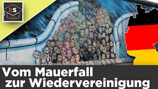 Vom Mauerfall zur Wiedervereinigung  Untergang der DDR  Mauerfall  Wiedervereinigung  erklärt [upl. by Ataliah]