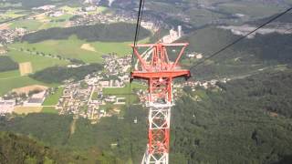 Untersberg cable car trip 09 June 2013 astonishing view from the top [upl. by Beberg]