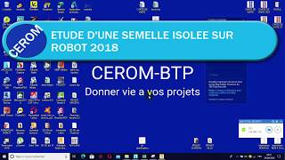 CHAPITRE 6  DIMENSIONNEMENT D’UNE SEMELLE ISOLEE AVEC ROBOT 2018 [upl. by Rowland]