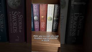 I finished ASOIAF in 2024 Please recommend similar books booktuber asoiaf grrm gameofthrones [upl. by Verney]