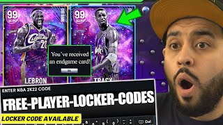 I USED MULTIPLE FREE ENDGAME LOCKER CODES TO BUILD A NEW GOAT SQUAD IN NBA 2K22 MYTEAM [upl. by Redd159]