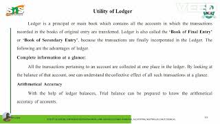 Video 8 Difference between Journal and Ledger  MrsDMaithra  AP  Commerce ITSNS Institutions [upl. by Merralee973]