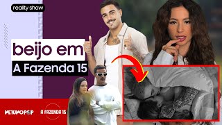 Yuri Meirelles e Nathalia Valente dão o primeiro beijo em A Fazenda 15 [upl. by Delmar]