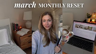 MARCH RESET ROUTINE  goal setting budgetting current favs amp books I read [upl. by Ahseki]