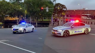 BULLHORN NSW Police SYDNEY CITY Responding  George St Sydney [upl. by Launamme]