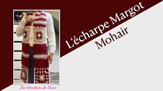 Comment crocheter une écharpe en mohair [upl. by Enelaehs661]