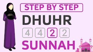 Learn How to Pray Dhuhr Salah StepbyStep Guide to 2 Rakat Sunnah Dhuhr for WomenFemale  Hanafi [upl. by Nerhe]