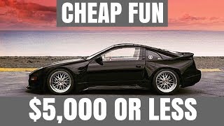 5 Cheap Fun Cars For Less Than 5000 [upl. by Drofwarc]