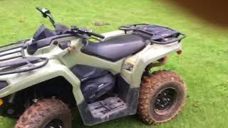 2018 Can Am Outlander 450 review [upl. by Uv973]