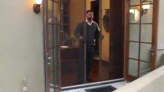 Retractable Screen Door on Office [upl. by Alberta]