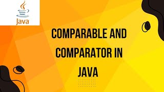 Comparator and Comparable [upl. by Watson]