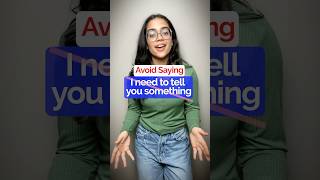 Avoid Saying  ‘I want to tell you’  Stop Basic English englishphrases learnenglish speakenglish [upl. by Jedidiah]