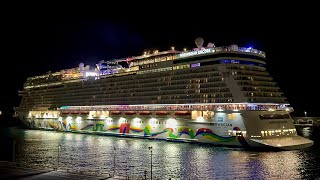 Norwegian Encore Arrival in Ponta Delgada 4K Sao Miguel Azores Portugal 🇵🇹 09112024 CruiseShip [upl. by Asssilem]