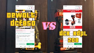 Impaact driver Dewalt dcf850 vs impact driver dck kdpl208 milwaukee KW [upl. by Alejandro]