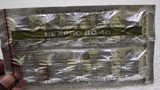 Nexpro RD 40 Capsule Review  EsomeprazoleDomperidone  Uses Benefits [upl. by Riess]