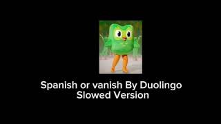 Spanish Or Vanish  Duolingo Slowed Version [upl. by Irfan]