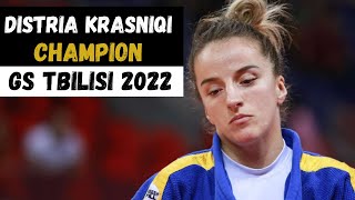 DISTRIA KRASNIQI GRAND SLAM TBILISI JUDO 2022 CHAMPION KOSOVO JUDO [upl. by Ahsuat]