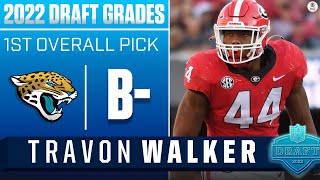 Jaguars take TOUGH FOOTBALL player in Travon Walker with the No 1 Pick  2022 NFL Draft Grades [upl. by Bullen]